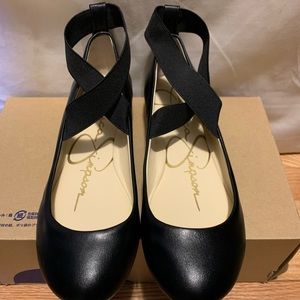 Black Jessica Simpson ballet flats